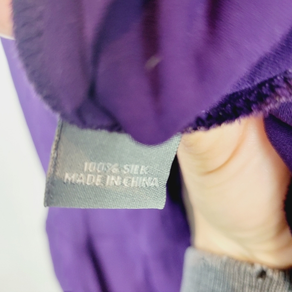 Proenza Schouler purple ruffled blouse - Picture 7 of 7